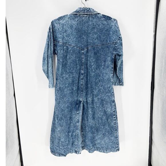 1980s Vintage Acid Washed Jean Duster from PG Collections western NFR streetwear - Picture 2 of 9